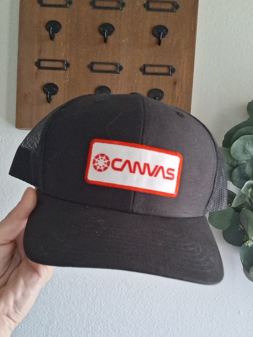 Black Trucker Hat Like New